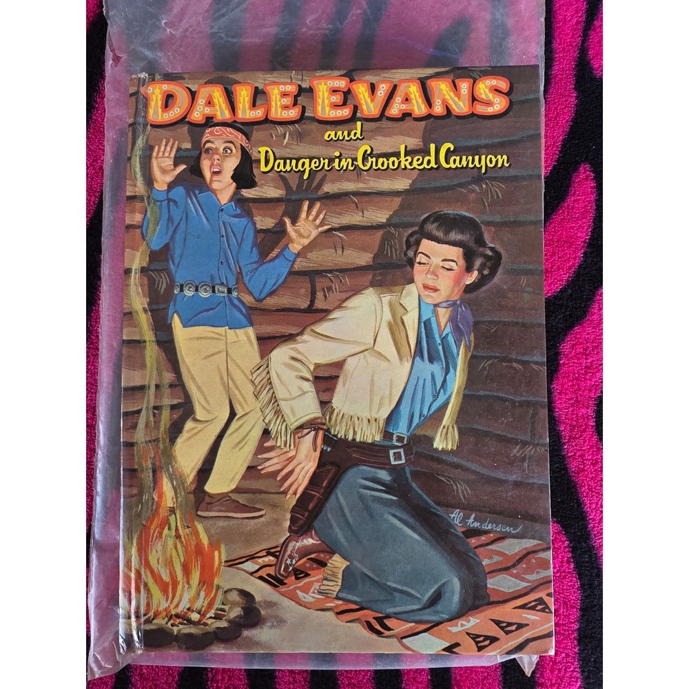 Vintage 1958 Dale Evans and Danger in Crooked Canyon Hardcover Book Al Andersen